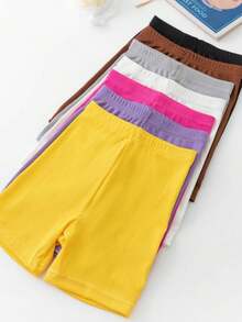 7条装女童七分裤，适合3-12岁儿童，四季皆宜 - 彩色 - 查看 6