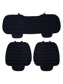 Car Seat Cover, Luxury Plush 4-Season Universal Seat Cushion Cover For Sedan Bottom Seats, Front & Rear Comfortable Protective Cover For SUV, Non-Slip Rubber Bottom With Storage Pocket, Auto Accessories - Car Bottom Seat Cover - View 2