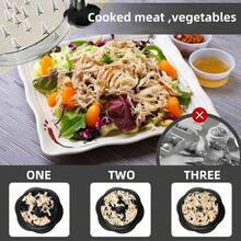 1pc Upgraded Ergonomic Meat Shredder, Improved Vegetable Grater, Suitable For Chicken, Beef And Pork, Cabbage, Vegetables - Easy To Operate And Clean, Twisted Design With Non-Slip Handle - Multicolor - View 4