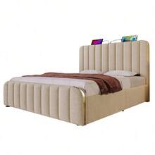 Bed Bases & Foundations - Beige + Linen + 160cm*200cm-3 - View 5