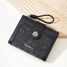 Baellerry 女士多功能卡包，带隐藏式零钱包、拉链钱包、大容量多卡位身份证件收纳包、小巧迷你钱包 - 黑色 - 查看 3