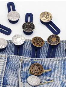 Expansor de cintura elástico con cierre a presión, ajustable y desmontable, universal y sin costuras - A - Ver 3