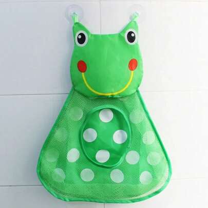 Juguete para Shower, bolsa de almacenamiento de juguetes con forma de rana y pato, ventosa fuerte, bolsa de juego para Shower, organizador de baño, juguete de agua EKP2