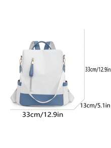 New Chinese Style Butterfly Print Sweet Women Backpack, Fashion, Suitable For Students, Office, Commuting, Travel, Multi-Functional Anti-Theft Waterproof Backpack - Blue - View 7