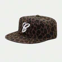 Mũ lưỡi trai nam thêu chữ G họa tiết da báo, kiểu dáng đường phố hip hop, giữ ấm, chống nắng, vành bằng kẻ caro, quà Giáng sinh, phong cách thường ngày mùa hè. - Nhiều màu - Xem 7