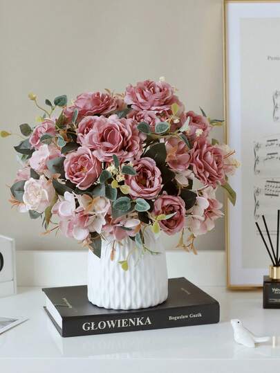 1PC Artificial Rose Bouquet, Fake Plants, Artificial Flowers, Bouquet Decoration, Wreath Materials, Candy Box Accessories, Chest Flowers, Headflower Materials, Birthday Party Accessories, Home Decoration, Bridal Hugs, Wedding Decoration, Room Decoration, Kitchen Accessories, Restaurant, Bedroom Decoration, New Year Decoration, Outdoor Garden, Opening Season, Panoramic Decoration, Birthday Party Decoration Materials, New Year Gifts, Valentine's Day Gifts