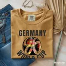 2026 Germany Cup, Soccer Cup, Soccer Fans 2026, Germany World Cup Shirt, Germany Soccer Tee, Football Graphic T-Shirt - 藏蓝色 - 查看 4