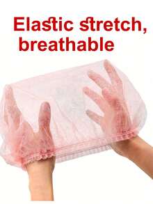 100pcs/50pcs Disposable Hats, Kitchen Chef Caps, Dust-Proof Caps, Food Hairnets, Non-Woven Sanitary Caps, Kitchen Anti-Oil Food Caps, Shower Caps, Breathable Caps For Beauty Salons, Work Hats, Suitable For Electronics Industry, Cleaning Work, Industrial Operations, Nail Salons, Cleanrooms, Laboratories, Beauty Salons, Food Processing And Other Occasions. - Multicolor - View 8