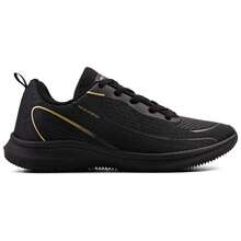 Women's And Men's Tennis Shoes For Gym, Running, Casual, Sports, EVA, Lace-Up, For Gym And Fitness - 金黑 - 查看 15