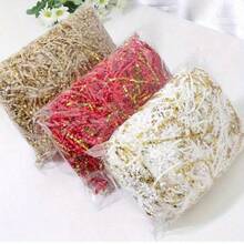 1.5oz Mixed Crinkle Paper Shreds, Dual-Sided Gold Crinkle Gift Box Filler, Coconut Fiber Paper Confetti Fillers - Multicolor - View 3