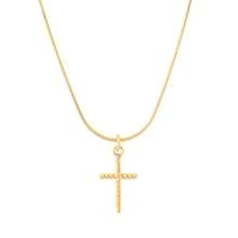 1pc Stainless Steel Tiny Cross Pendant Necklace For Women Fashion Exquisite 18K Gold Plated Charms Collar Necklaces Jewelry - Necklace - View 11
