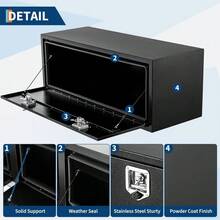 Truck Bed Tool Box - Single Lock - Length 30, Width 18, Height 18 - View 1