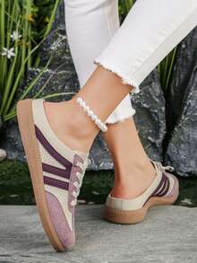 2026 New Backless Slip-On Mule Sandals For Women, Summer Casual Outdoor Wear - Purple - View 4