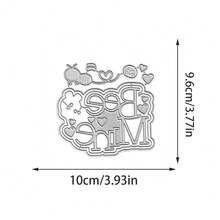 Creative Bee And Label Dies, DIY Scrapbooking Album And Embossing Stencil, Greeting Card Making Tool, Card Paper Cutting Crafts ,Gift Card Making Template Die Cuts. - Silver - View 8