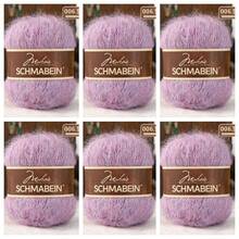 6卷/150克羊驼毛柔软马海毛纱线，适合婴儿手工编织，可用于编织帽子、围巾、毛衣、披肩等DIY作品。 - 6件裝 - 查看 19