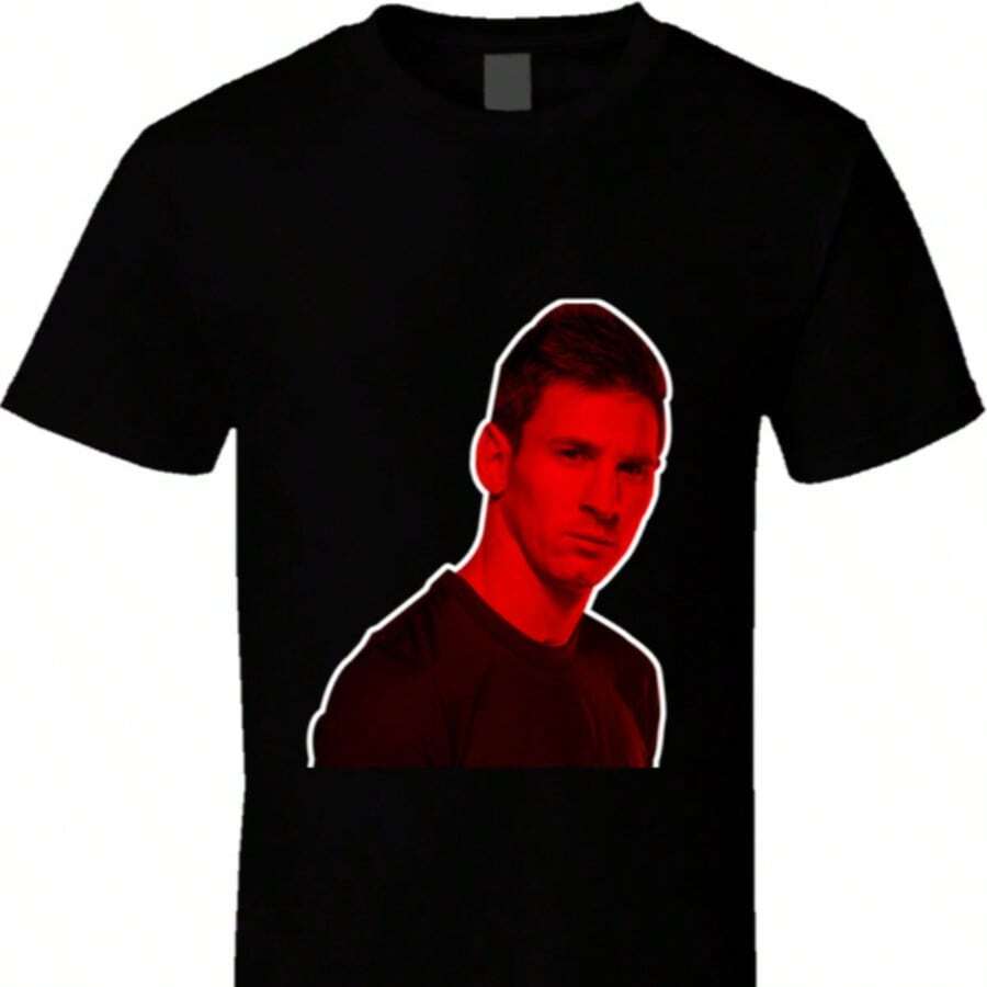 Lionels Messis T Shirt, Celebrity, Celebslover Fashion Brand - 黑色 - 查看 1