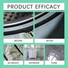 Gel multiusos para eliminar el moho, adecuado para limpiar azulejos de baño, sellos de electrodomésticos y grietas - De Estado sólido - Ver 9