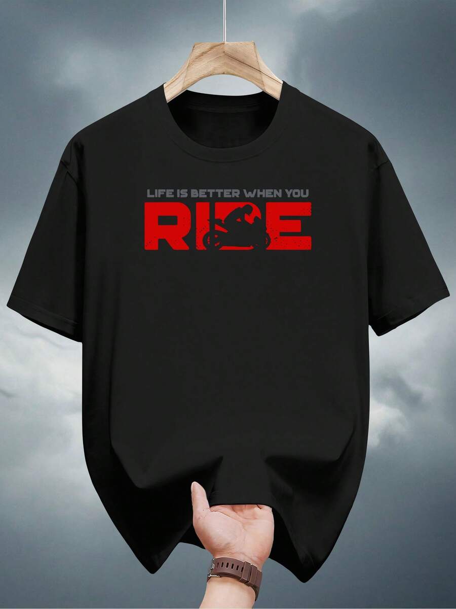 Men Outdoor Tees & Tanks - Black - View 1