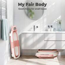 Senmeo Collapsible Bathtub For, Featuring A Soft Cushion And Thermometer, Slip-Resistant, Ideal For Travel, Comes With A Comfortable Flotation Cushion, Sturdy And , Appropriate For To Toddlers, Great For Use At Home Or On The Go! - 粉色 - 查看 11