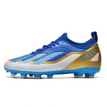 Unisex Football Shoes, Durable And Suitable For Outdoor Sports. They Are Anti-Slip And Wear-Resistant, Can Be Used On Natural Grass And Artificial Turf. - Blue - View 12