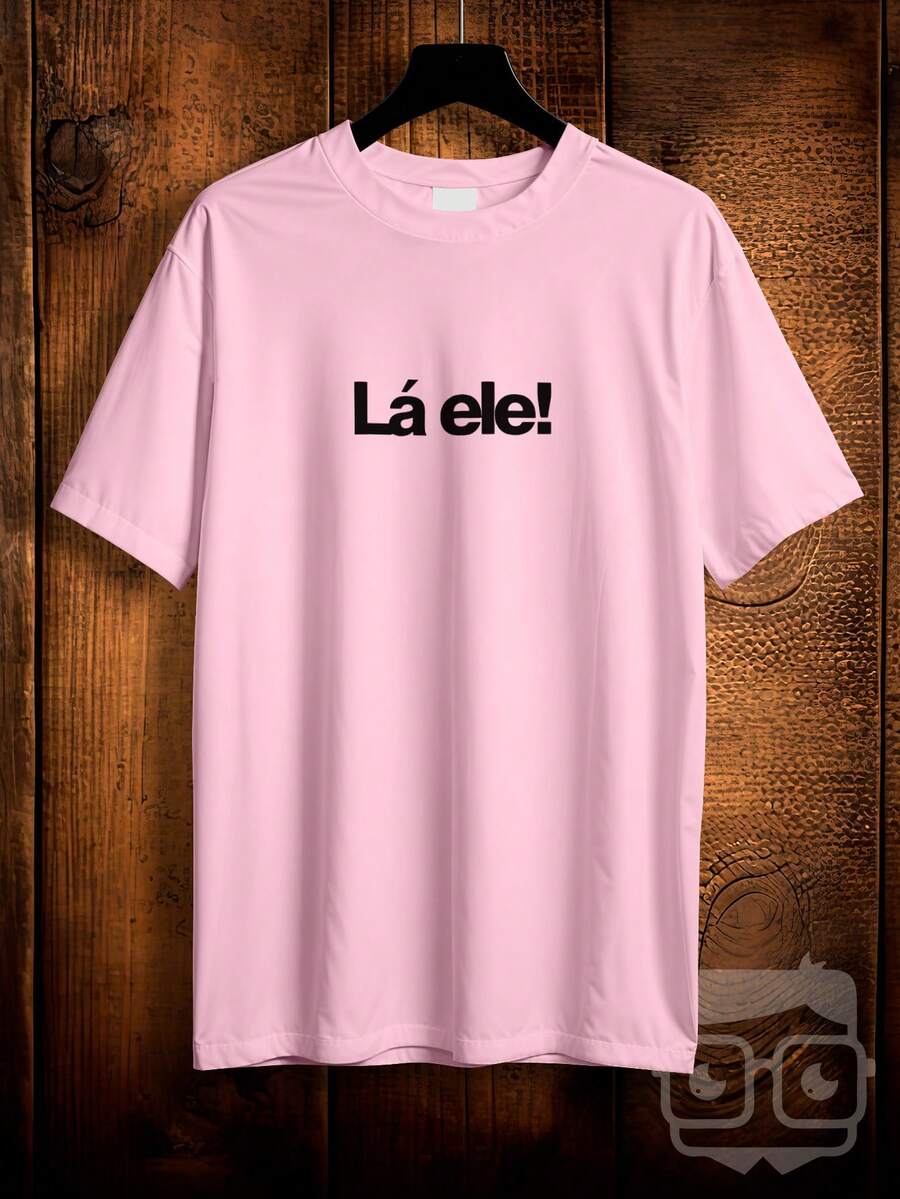T-Shirt La Ele Mil Vezes Brazilian Meme Funny Phrase REF 3450 VEST NERD - 淺粉色 - 查看 1