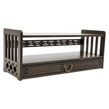 Altar Table With Storage, 2-Tier Meditation Table With Drawer, Floor Puja Table For Spiritual, Alter Cabinet For Witch Wiccan Buddhist Shrine Prayer Stand Riser Home Decor (Dark Walnut Color) - Màu óc chó sẫm - Xem 5