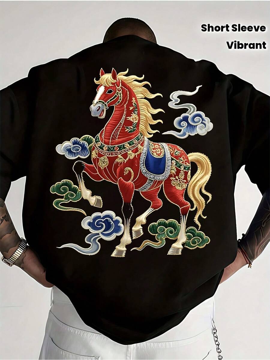 Men Outdoor Tees & Tanks - Black - View 1