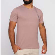 Stylish Men's Crew Neck Basic Cool Mesh Red Fitted Versatile Casual Summer New Release High Quality - Bụi hồng - Xem 8