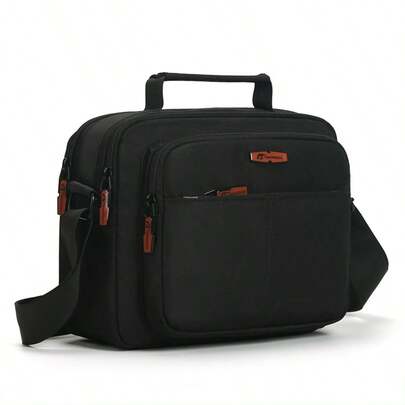 1 pieza Nuevo bolso de embrague de hombre en unicolor negro caqui, de gran capacidad con cremallera, correa de muñeca, portadocumentos, bolsillo para teléfono, monedero, adecuado para negocios, viajes, trabajo, Día de San Valentín, vintage, regalos de San Valentín, bolsos para viajar