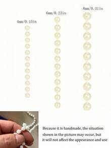 Cadena de perlas blancas de 99 cm, corona de perlas falsas, adecuada para centro de mesa de boda, decoración de fiesta, árbol de Navidad y arreglos florales, decoración colgante de boda - Múltiples estilos - Ver 12