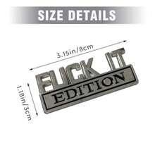 IT Edition Emblem For Car 3D Stickers For Auto Fender Bumper Car Exterior Emblems Badge 3D Sticker Decal Vehicle Exterior Replacement Accessories BlackandSilver - đen bạc - Xem 3