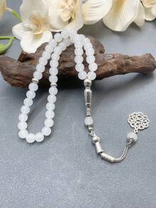 1串33颗8毫米男士念珠礼品，宰牲节穆斯林念珠，中国结，寓意和平、祝福、平安，念珠手链 - 彩色 - 查看 3