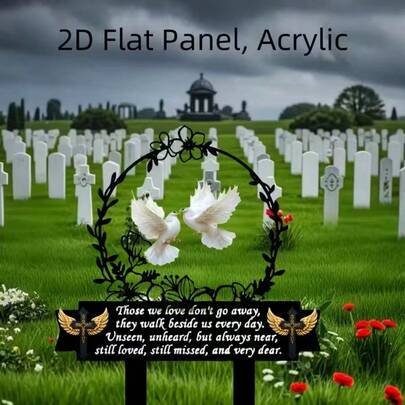 On Our 2D Plane, Our Loved Ones Will Never Leave Them; They Are Always By Our Side, Invisible And Silent Yet Within Reach, Still Deeply Loved And Cherished 2D Acrylic Decor
