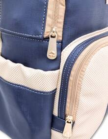 Mochila Bolsa Costas Maternidade Bebê Menino Menina Enxoval - Linha Deluxe - Azul - Visão 7