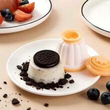 2个/4个/8个，布丁/果冻模具，甜点模具，慕斯蛋糕模具，塑料烘焙工具，适用于制作果冻、意式奶冻、奶油果冻和巧克力甜点。 - 彩色 - 查看 9