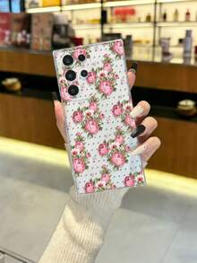 Funda de teléfono transparente a prueba de golpes y con estilo minimalista, pintada con flores y diseño floral, compatible con iPhone 17/17 Pro, 16/15 XR/7/8, 16 Pro Max, 13/14 Series, Galaxy, 10/9/Note Series - Multicolor - Ver 3