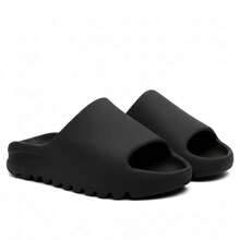 Men's And Women's Cloud Slide Sandal Flip-Flop - New Release - Comfortable Beachwear - 黑色 - 查看 5