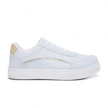 Tenis Feminino Fashion RetroForce Casual Blogueira Trend Tendencia 2026 Estiloso - Branco - Visão 4
