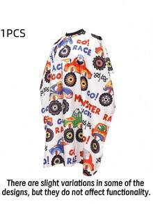 Dinosaur Shaped Hairdressing Apron - Quick Cleaning Anti-Stick Anti-Static Hairdresser Apron - Multicolor - View 12