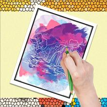 1 pieza, Libro de colorear único de 20 páginas, solo requiere 1 bolígrafo negro para dibujar, proporciona una experiencia visual diferente, entretenido para el tiempo libre, buena opción de regalo (bolígrafo no incluido) - 1 pieza - Ver 4