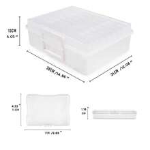 1PC Photo Storage Box 1600 6 X 4 Picture Album Organizer Photograph Container Case - Clear - View 2
