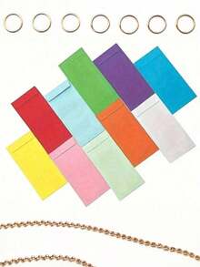 100pcs/60pcs/50pcs/40pcs/30pcs/20pcs/10pcs/1pc Random Color Self-Sealing Colorful Money Envelopes, Used For Cash, Paychecks, Savings, Coins, Currency, Letters[Colors Are Shipped Randomly, Colors May Have Color Difference, Packaging Will Also Be Shipped Randomly] - Envelope - View 4