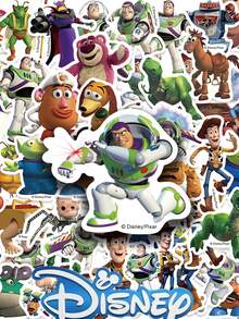 Disney 50pcs Cute Cartoon Stickers, Suitable For Laptop, Phone, Album, Luggage, Car Decor - 1 Set - View 12