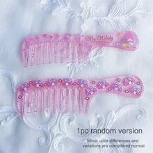 SANRIO （正版授权）1把三丽鸥卡通透明可爱黑猫、梦宫狗、美乐蒂便携式粗齿小梳，精致迷你梳，口袋梳，适合日常使用和学生生日礼物 - 梳子 - 查看 13