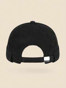 Mũ lưỡi trai unisex kiểu retro bằng vải nhung kẻ, có thể điều chỉnh vành, kiểu dáng đường phố cổ điển, mũ thủy thủ phong cách mô tô, đa năng cho mọi mùa. - A - Xem 3