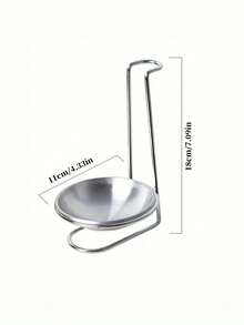 1pc Stainless Steel Integrated Kitchen Storage Box - Vertical Spoon And Bowl Rack, Household Kitchen Organizer - Silver - View 2