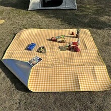 Outdoor faltbare tragbare Picknick-Matte, Rasen-Matte, Camping-Decke, hergestellt aus Aluminiumfolie-Material, leuchtende Farben, geeignet für Camping, Strand, Frühjahrsausflüge, Outdoor-Veranstaltungen - Vlies-Picknick-Tuch für alle 4 Jahreszeiten - A - Übersicht 8