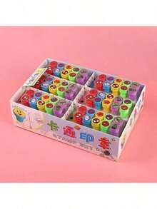 Marvel 1套/10件装蜘蛛侠派对礼品袋填充物贴纸印章拍拍手环糖果袋皮纳塔袋派对装饰用品完美的生日和节日礼物 - 彩色 - 查看 3