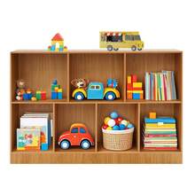 YUNRUX Aufbewahrungsregal mit 7 Fächern, stehendes Regal, Bücherregal Aufbewahrungsregale - dunkelbraun - Übersicht 10