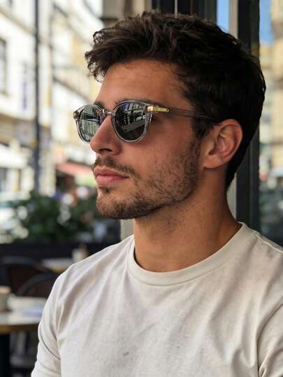 Retro Round Gray Fashion Fashion Glasses, Plastic Casual Decoration Daily Wear Unisex